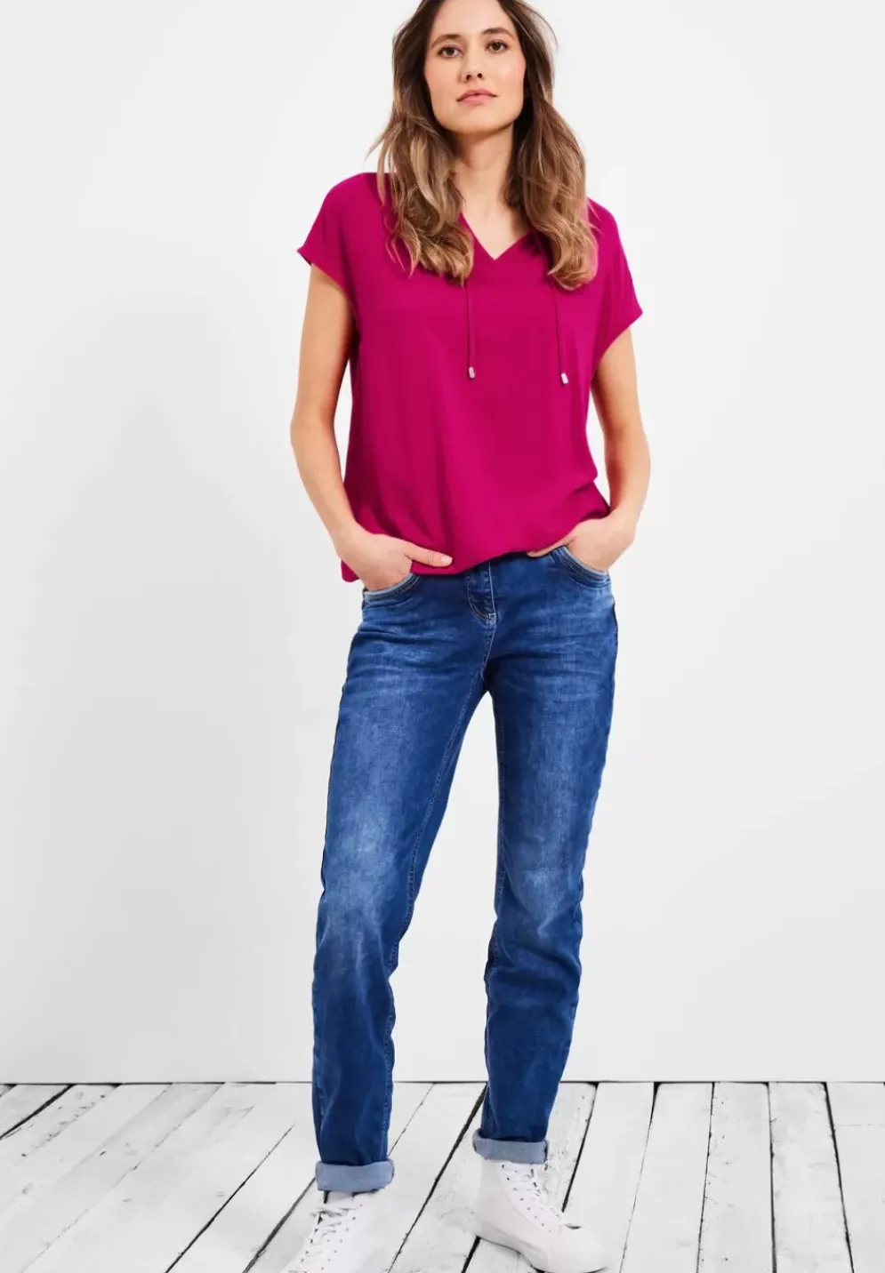 Bluse Mit Tunikabandchen