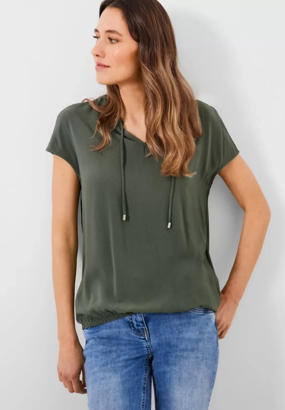 Bluse Mit Tunikabandchen