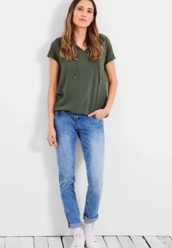 Bluse Mit Tunikabandchen