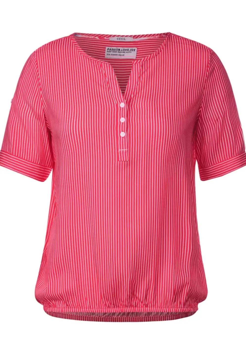 Bluse Mit Turn-Up Armel