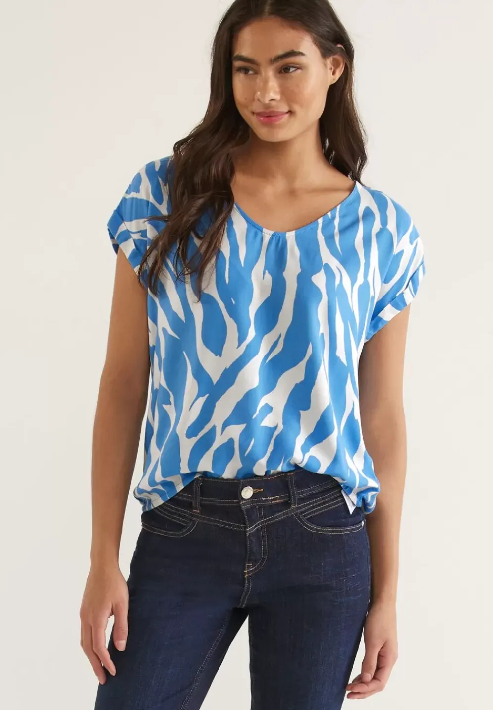 Bluse Mit Zebraprint