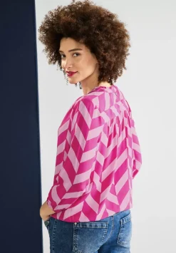 Bluse Mit Zick Zack Muster