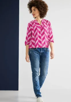 Bluse Mit Zick Zack Muster