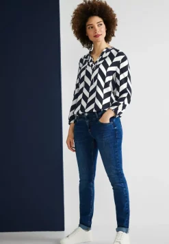 Bluse Mit Zick Zack Muster