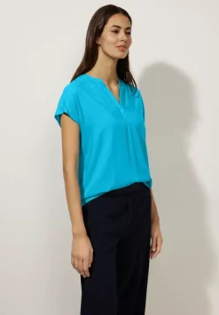 Blusenshirt In Unifarbe