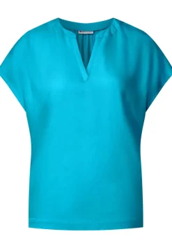 Blusenshirt In Unifarbe