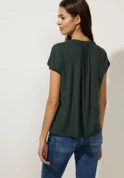 Blusenshirt In Unifarbe