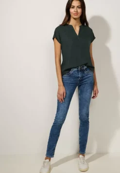 Blusenshirt In Unifarbe