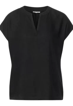 Blusenshirt In Unifarbe
