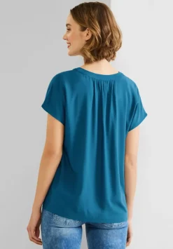 Blusenshirt In Unifarbe