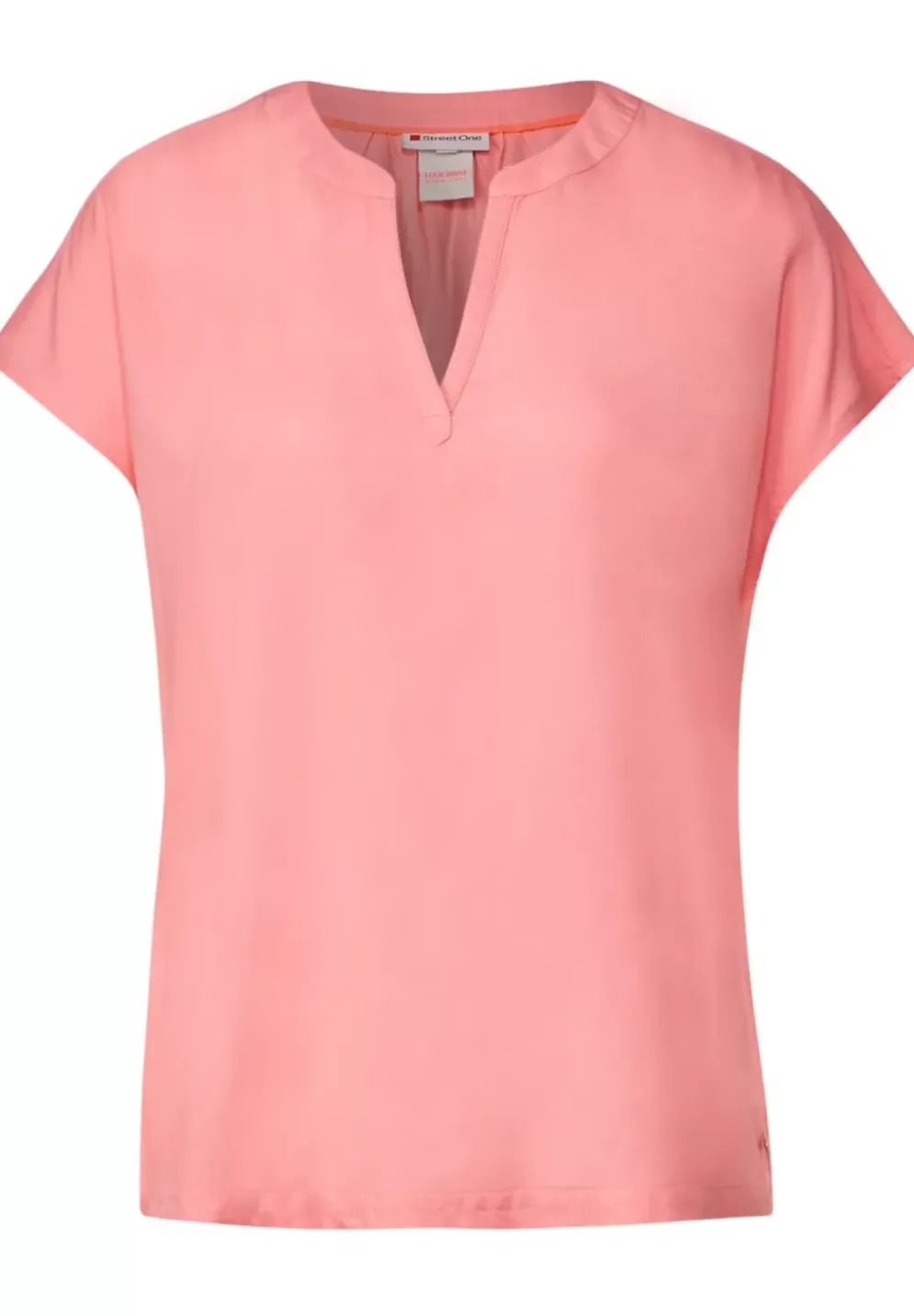 Blusenshirt In Unifarbe