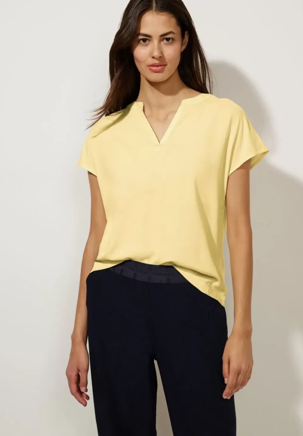 Blusenshirt In Unifarbe