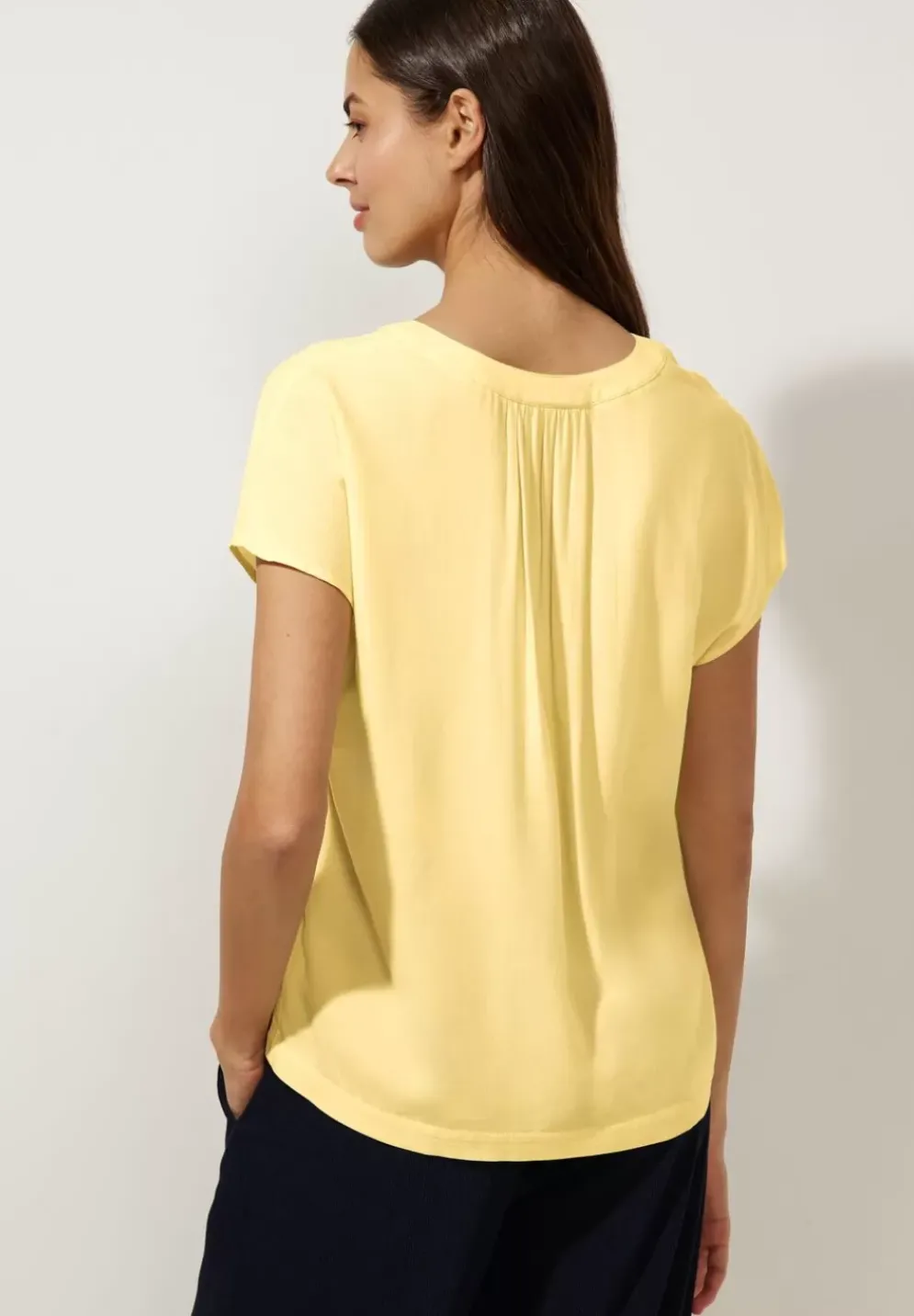 Blusenshirt In Unifarbe