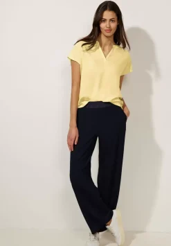 Blusenshirt In Unifarbe