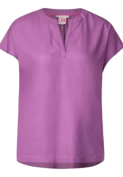 Blusenshirt In Unifarbe