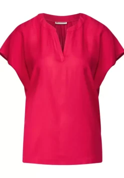 Blusenshirt In Unifarbe