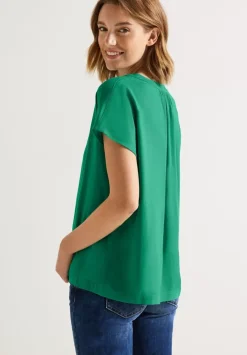 Blusenshirt In Unifarbe