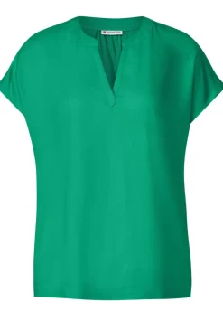 Blusenshirt In Unifarbe