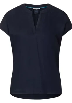 Blusenshirt In Unifarbe