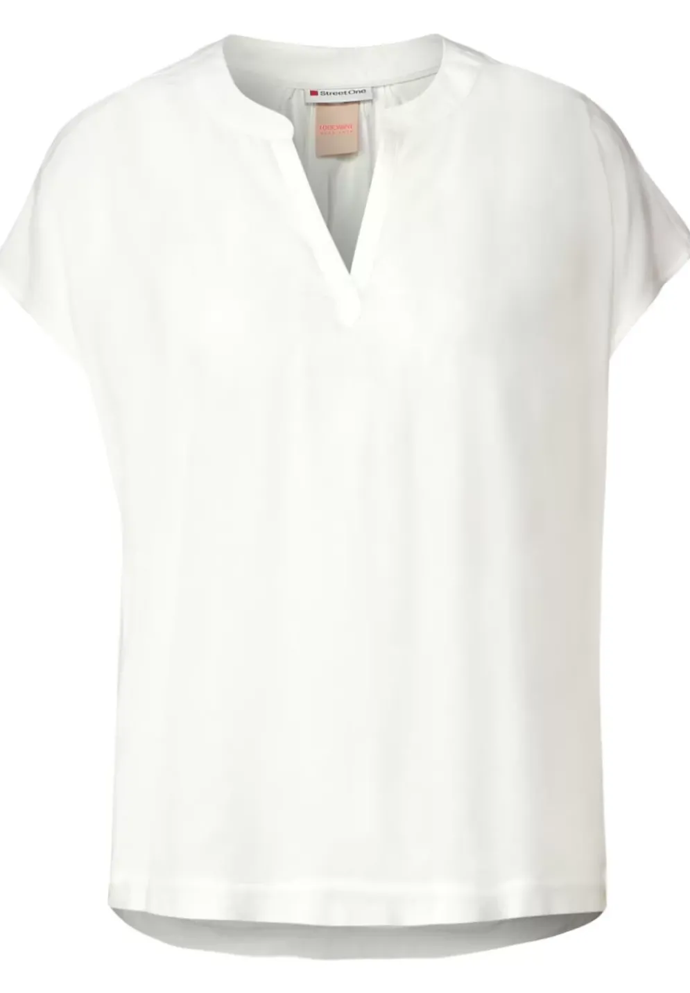 Blusenshirt In Unifarbe