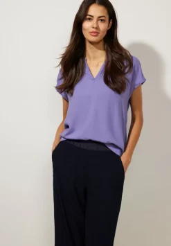 Blusenshirt In Unifarbe