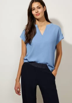 Blusenshirt In Unifarbe