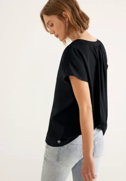 Blusenshirt In Unifarbe