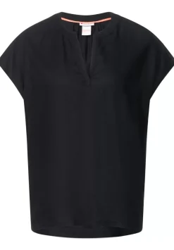 Blusenshirt In Unifarbe