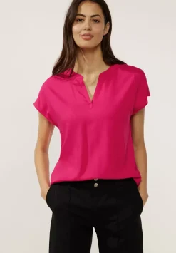 Blusenshirt In Unifarbe