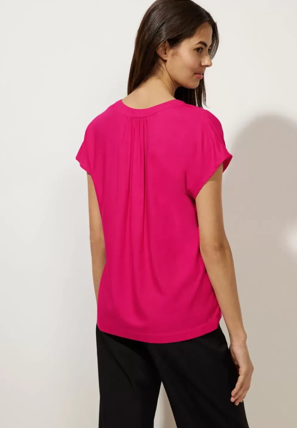 Blusenshirt In Unifarbe