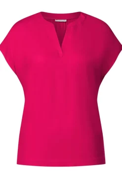 Blusenshirt In Unifarbe