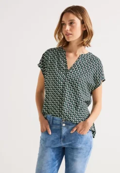 Blusenshirt Mit Minimalprint