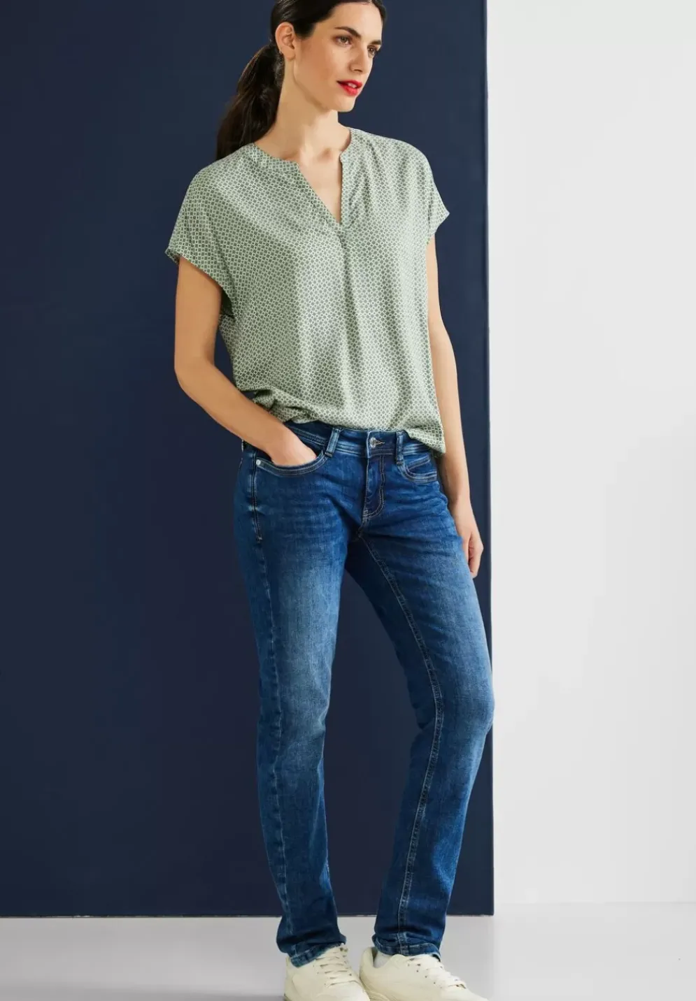 Blusenshirt Mit Print