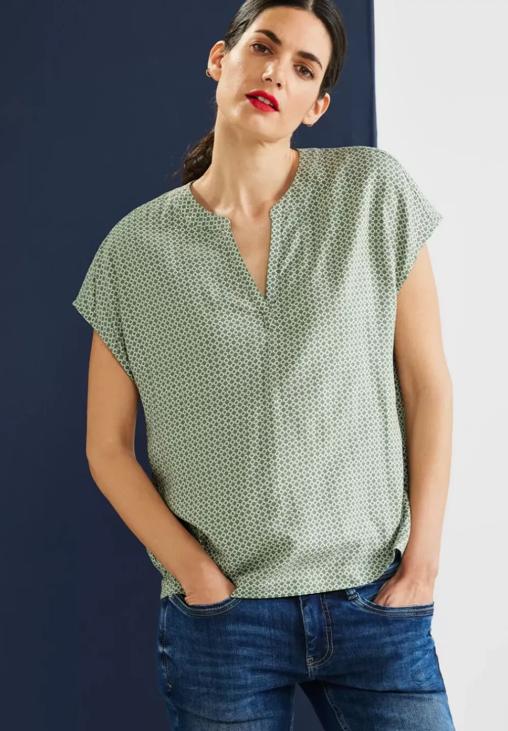 Blusenshirt Mit Print