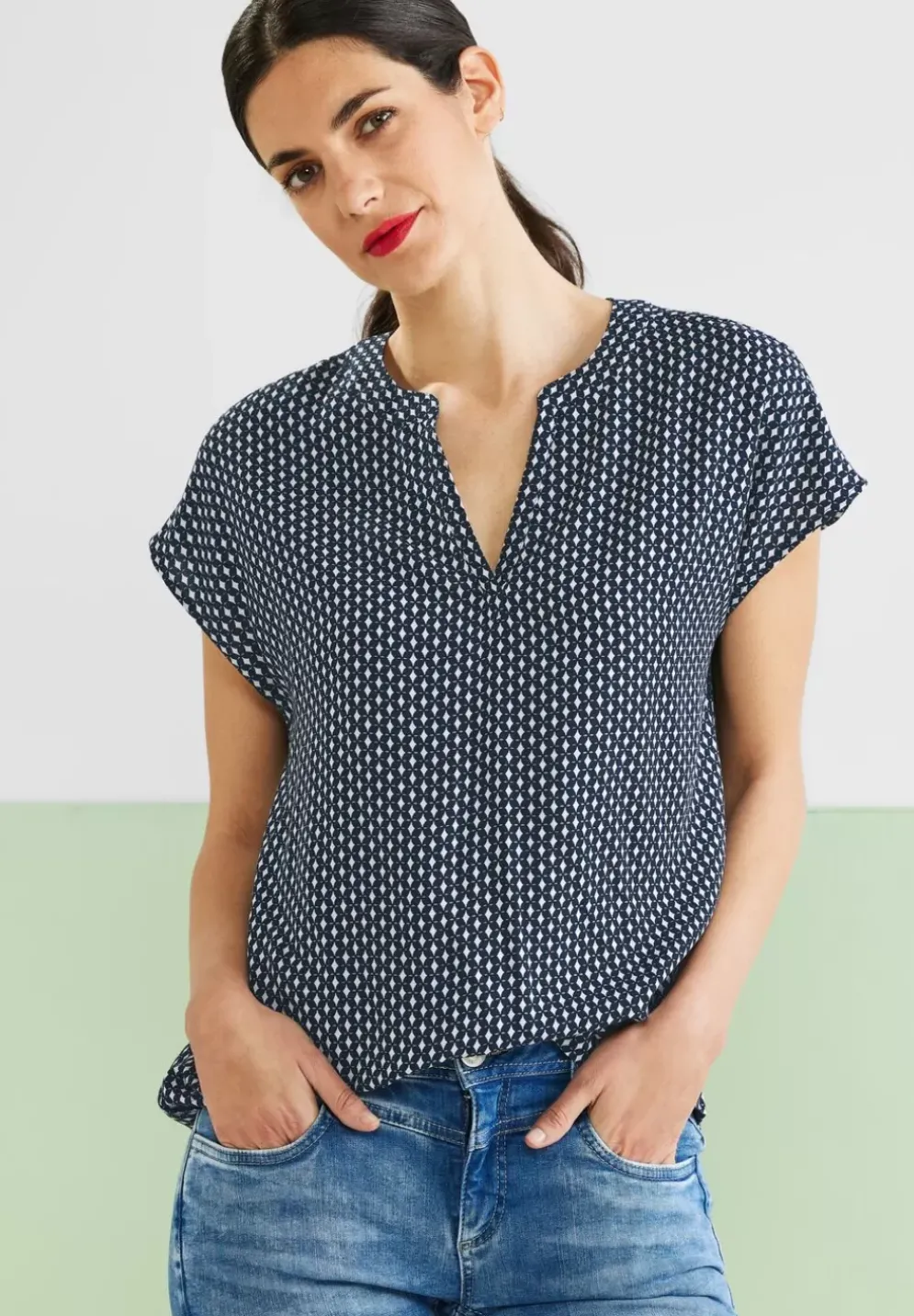 Blusenshirt Mit Print