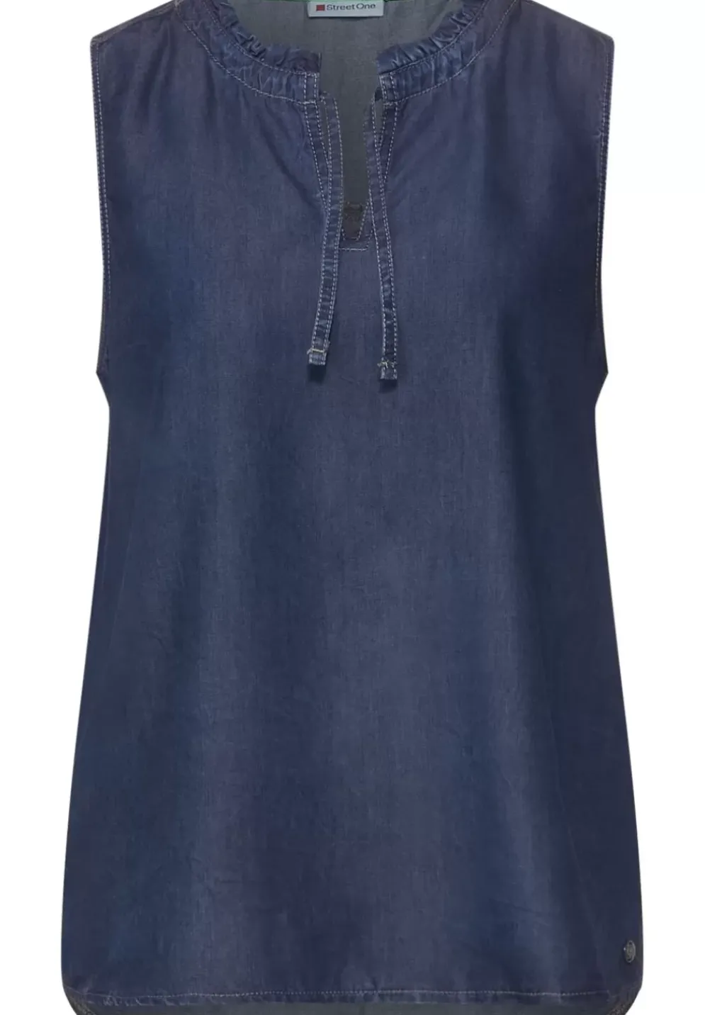 Blusentop Im Denimlook