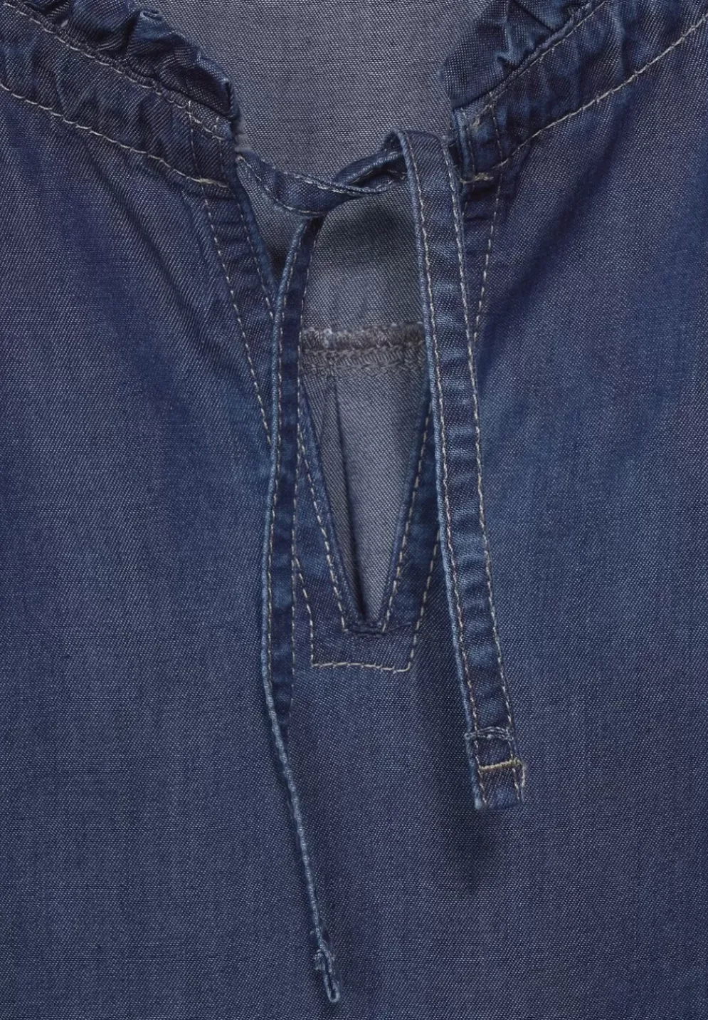 Blusentop Im Denimlook
