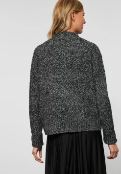 Boucle Stehkragenpullover