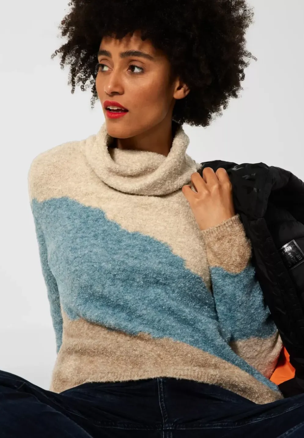 Boucle Strickpullover