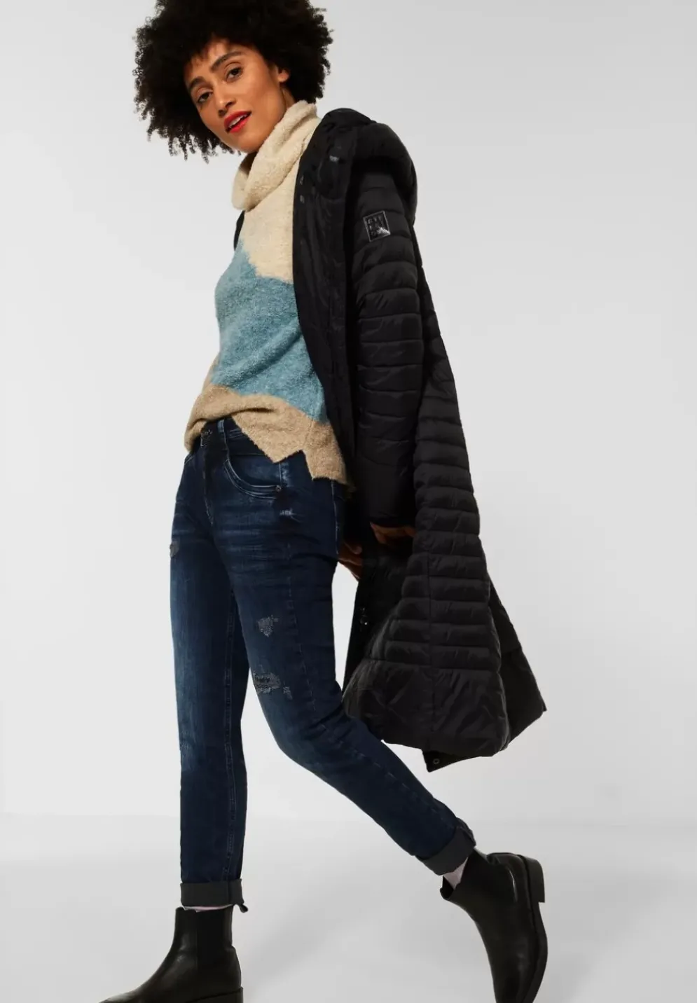 Boucle Strickpullover