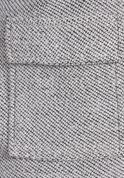 Bouclejacke Mit Knopfleiste