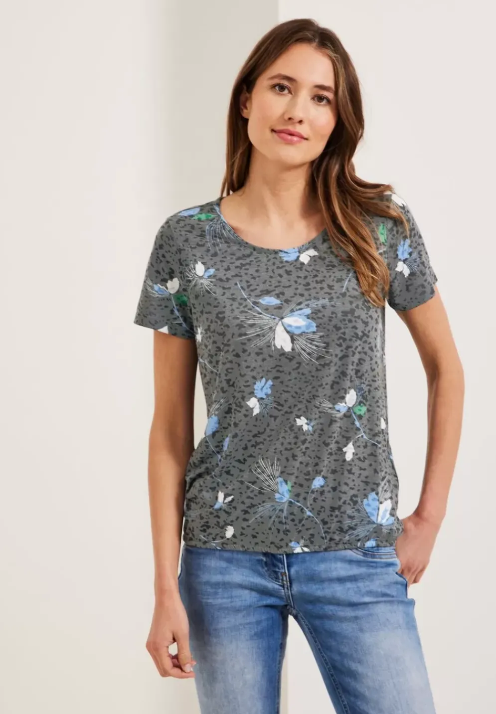 Burn Out Print T-Shirt