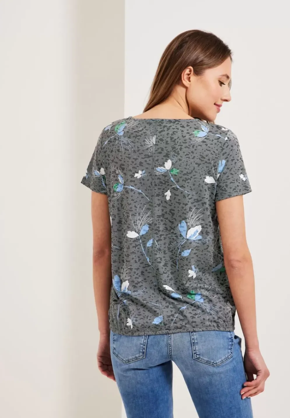 Burn Out Print T-Shirt