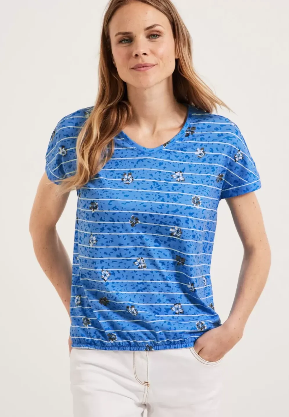 Burn Out T-Shirt Mit Print