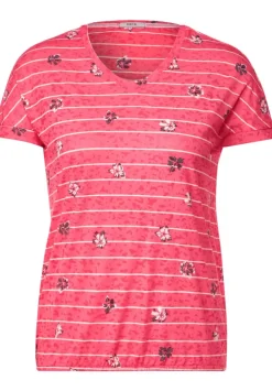 Burn Out T-Shirt Mit Print