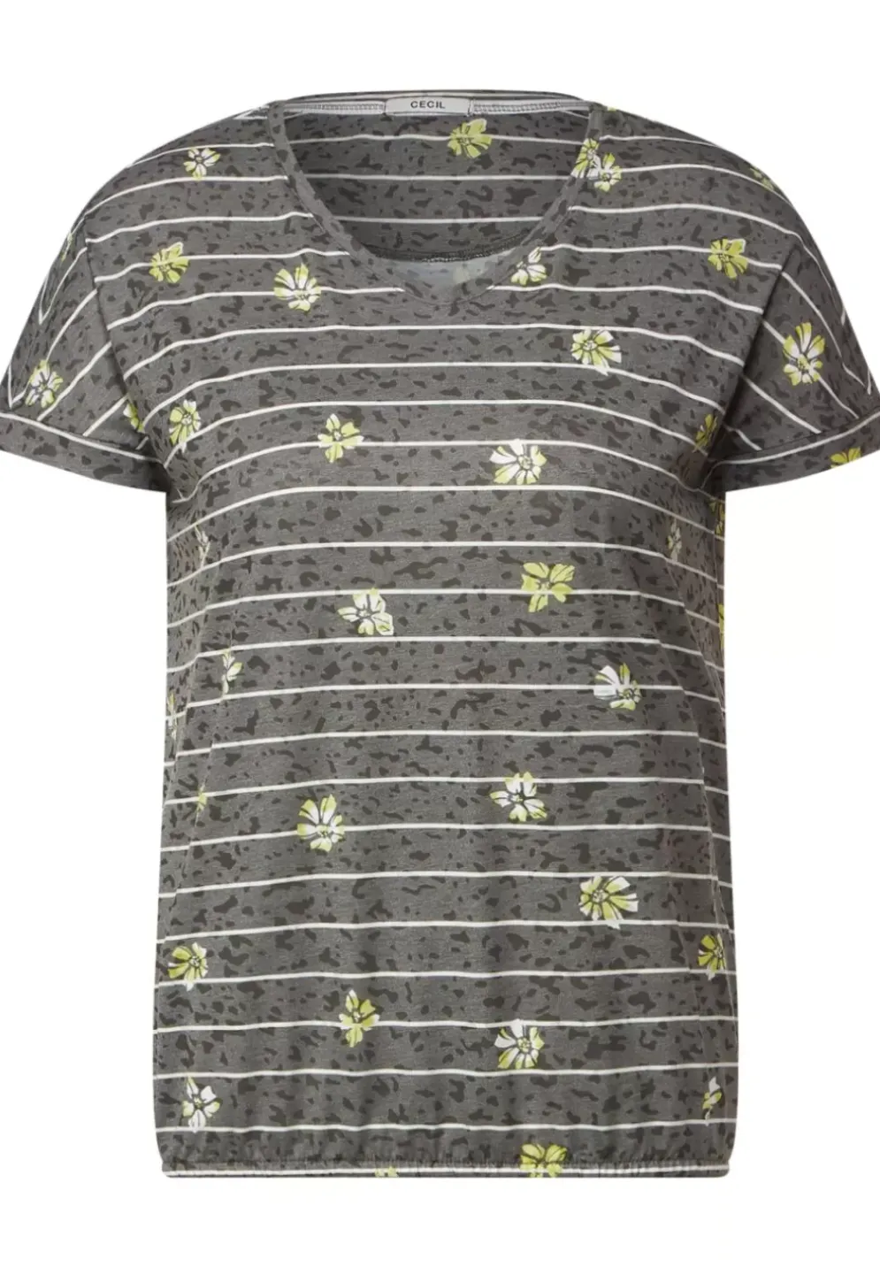 Burn Out T-Shirt Mit Print