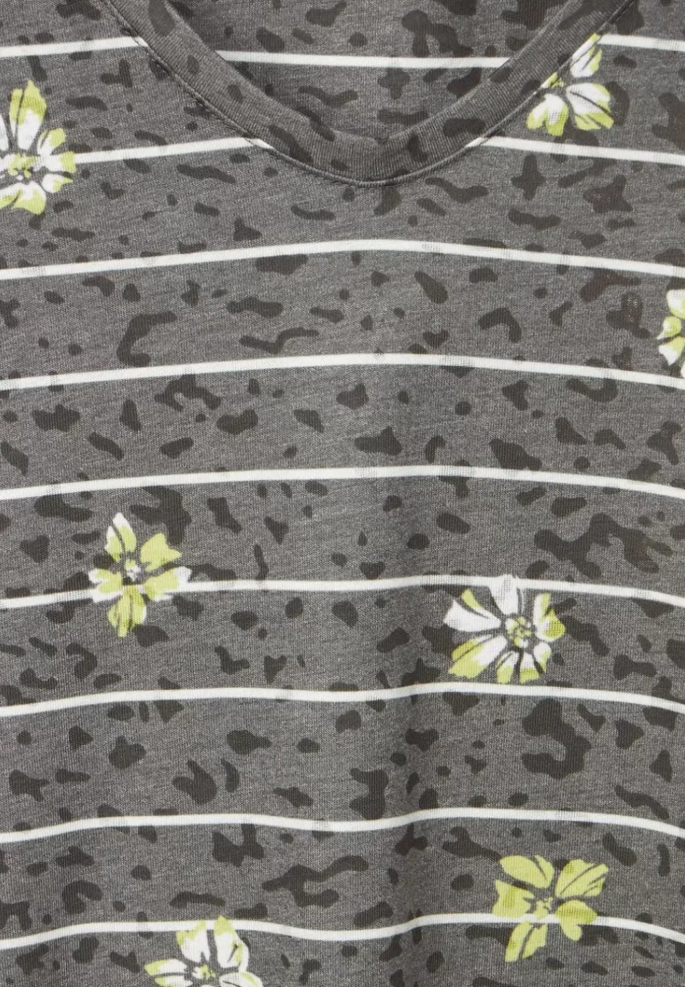 Burn Out T-Shirt Mit Print