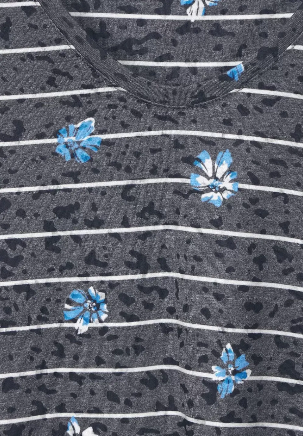 Burn Out T-Shirt Mit Print