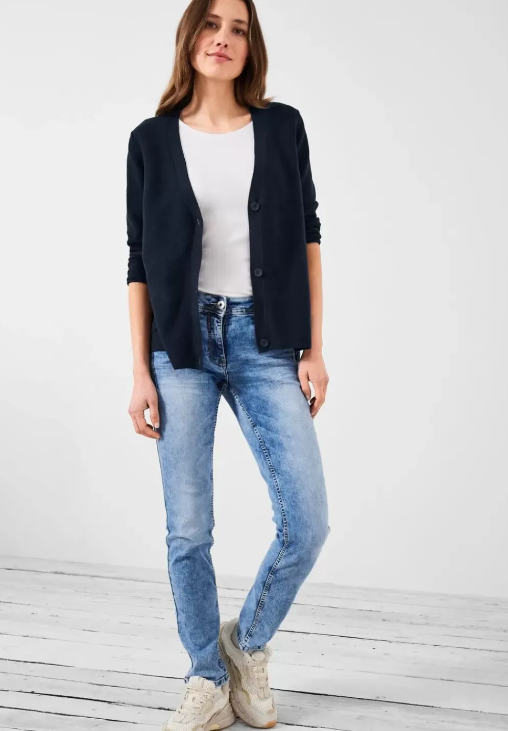 Cardigan Mit 3/4 Armel