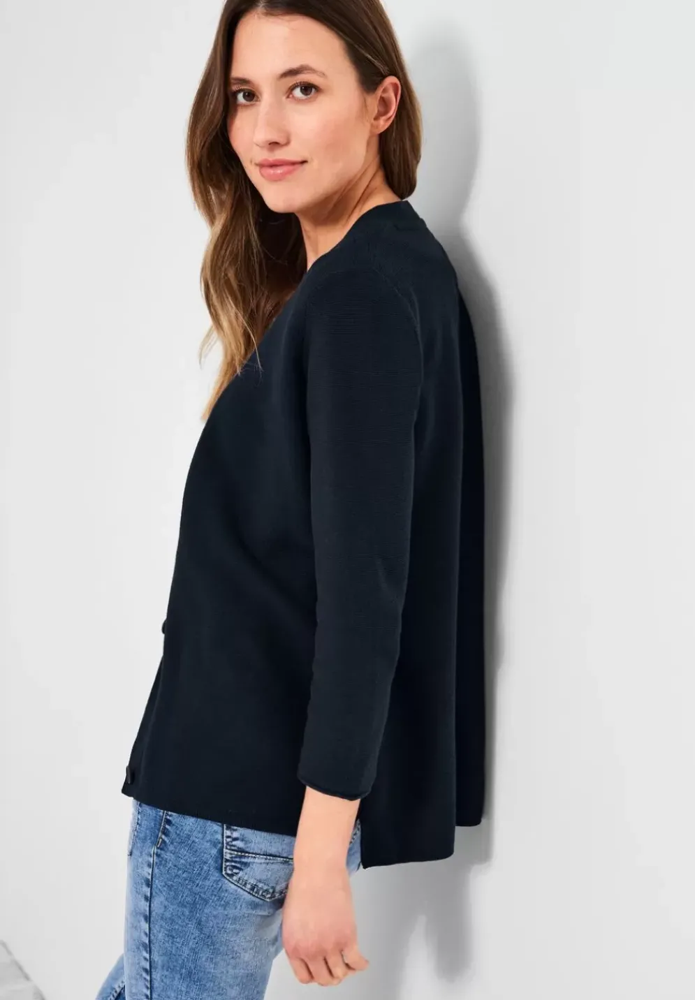 Cardigan Mit 3/4 Armel